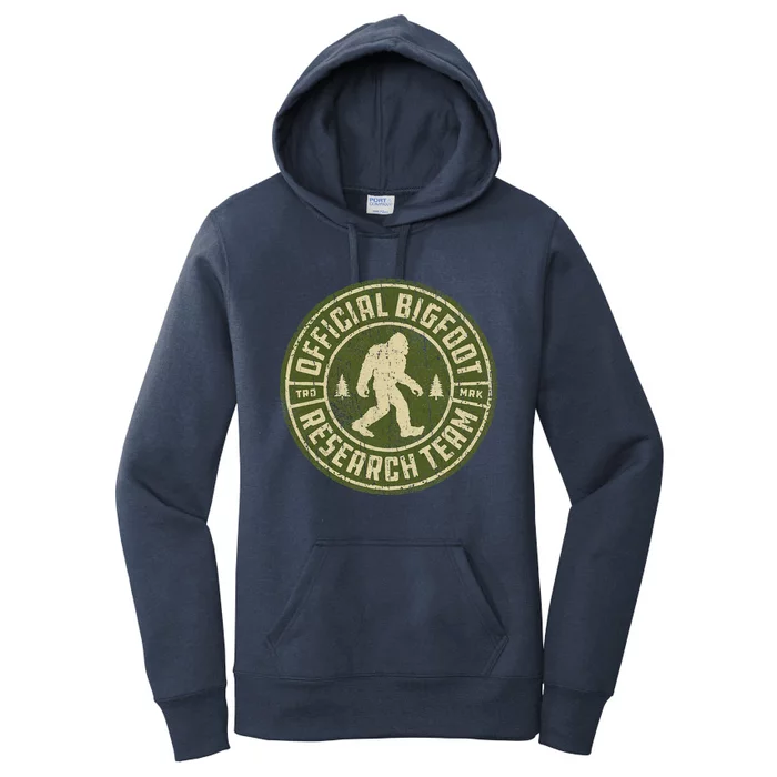 Bigfoot Research Team Vintage Sasquatch Women's Pullover Hoodie