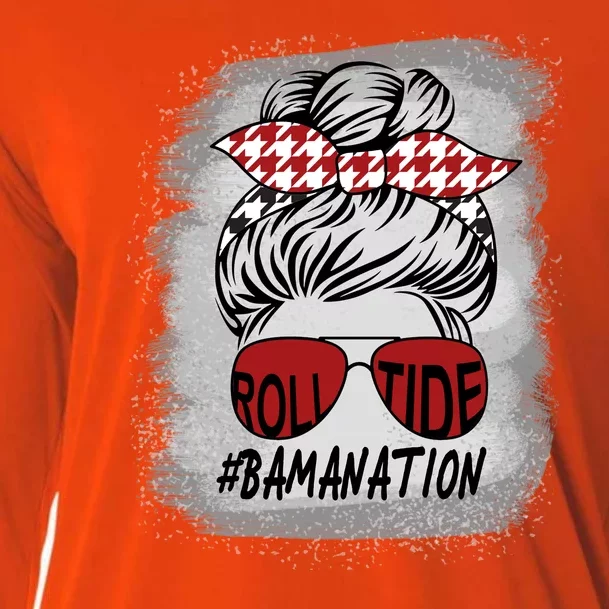 Bamanation Roll Tide Alabama All Y'all The Tide Is Crimson Cooling Performance Long Sleeve Crew