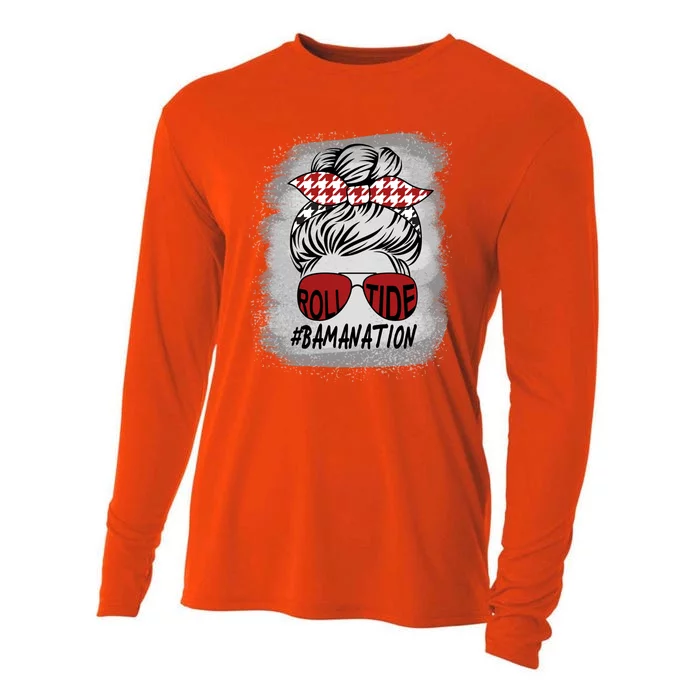 Bamanation Roll Tide Alabama All Y'all The Tide Is Crimson Cooling Performance Long Sleeve Crew