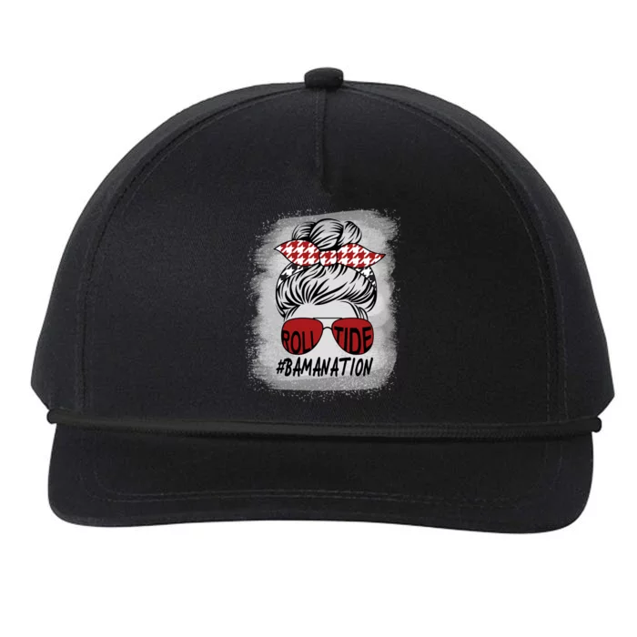 Bamanation Roll Tide Alabama All Y'all The Tide Is Crimson Snapback Five-Panel Rope Hat