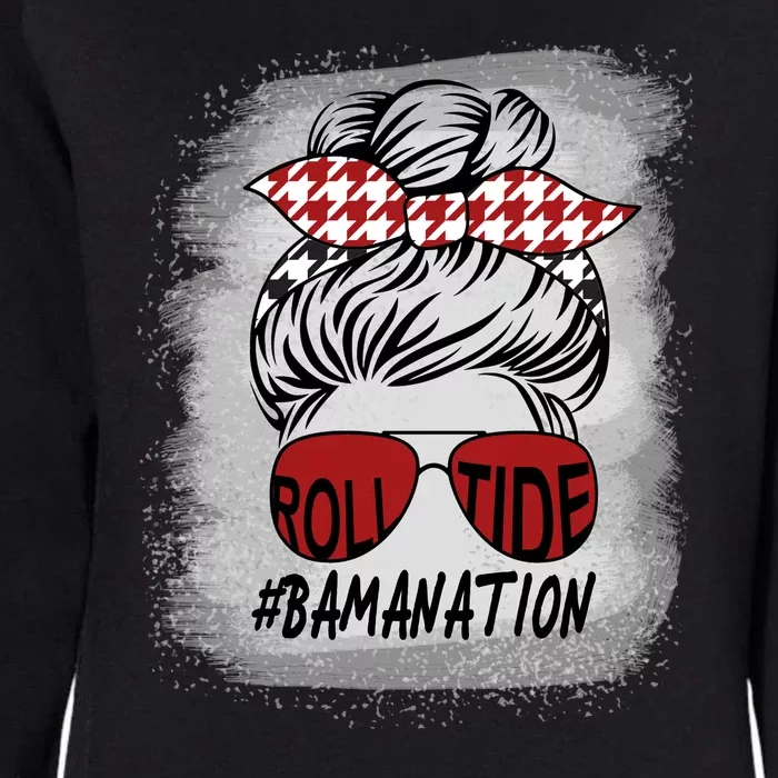 Bamanation Roll Tide Alabama All Y'all The Tide Is Crimson Womens California Wash Sweatshirt