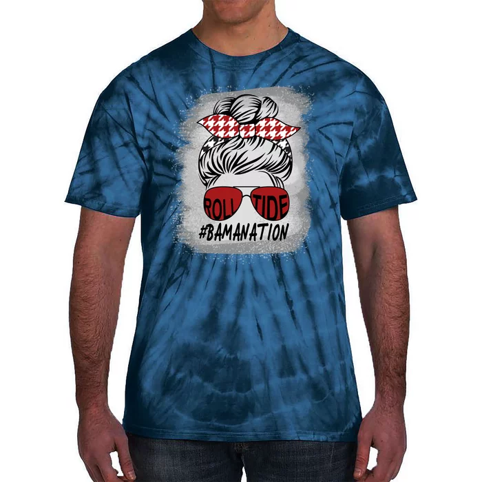 Bamanation Roll Tide Alabama All Y'all The Tide Is Crimson Tie-Dye T-Shirt