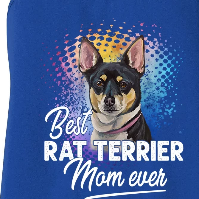 Best Rat Terrier Mom Ever Mother's Day Gift Cool Gift Women's Racerback Tank