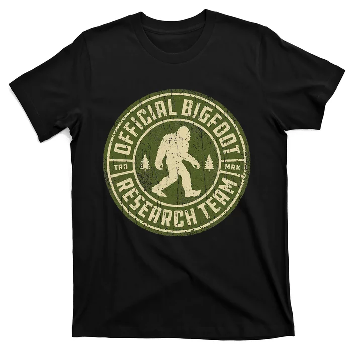 Bigfoot Research Team Retro Vintage Sasquatch T-Shirt