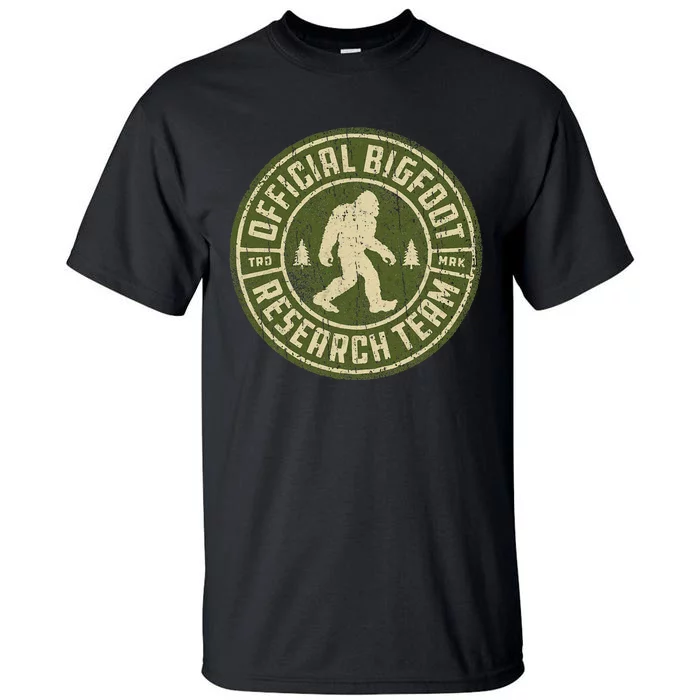 Bigfoot Research Team Retro Vintage Sasquatch Tall T-Shirt