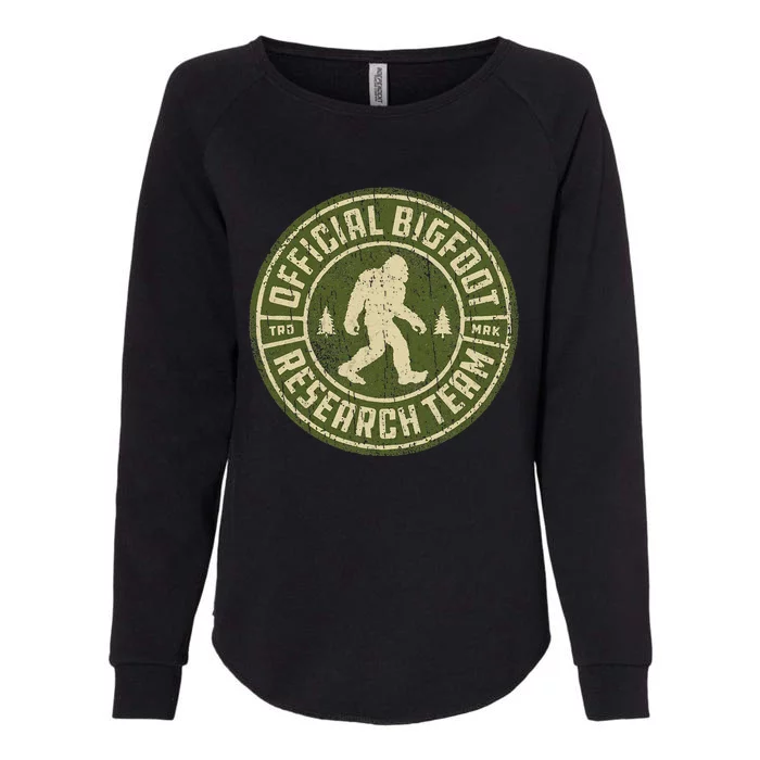 Bigfoot Research Team Retro Vintage Sasquatch Womens California Wash Sweatshirt