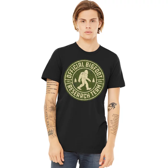 Bigfoot Research Team Retro Vintage Sasquatch Premium T-Shirt