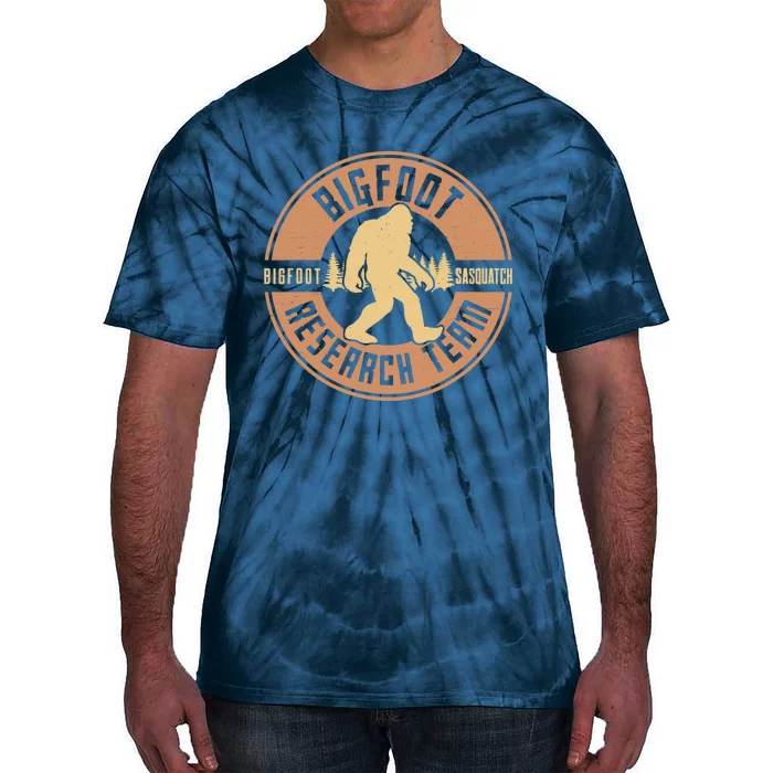 Bigfoot Research Team Retro Vintage Sasquatch Tie-Dye T-Shirt