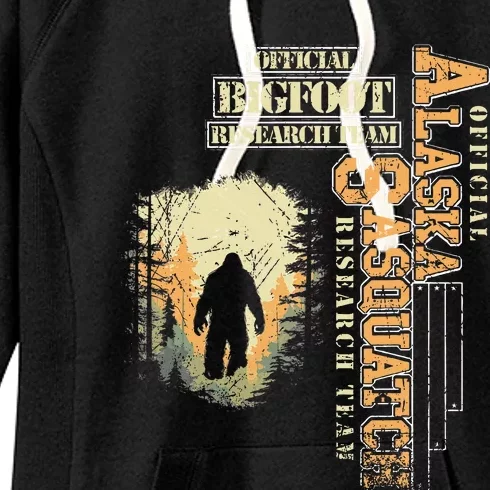 Bigfoot Research Team For Alaska Sasquatch Believer Women's Fleece Hoodie