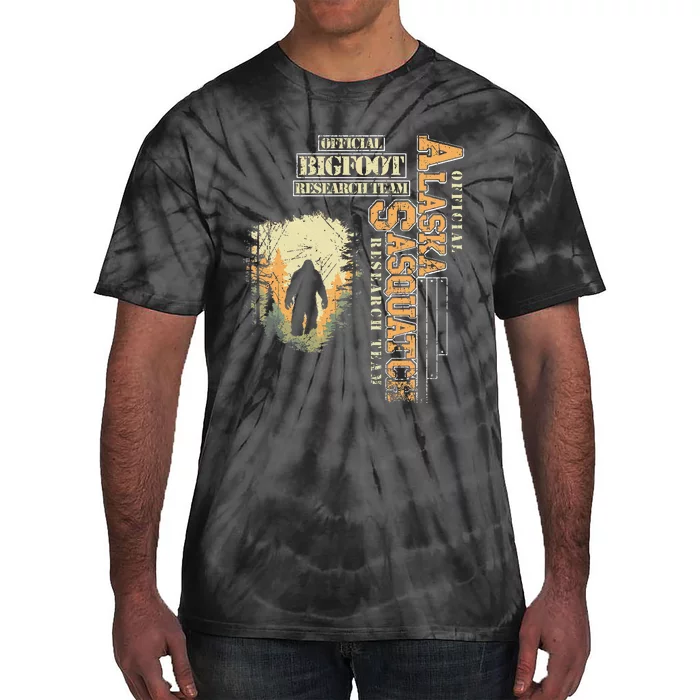 Bigfoot Research Team For Alaska Sasquatch Believer Tie-Dye T-Shirt