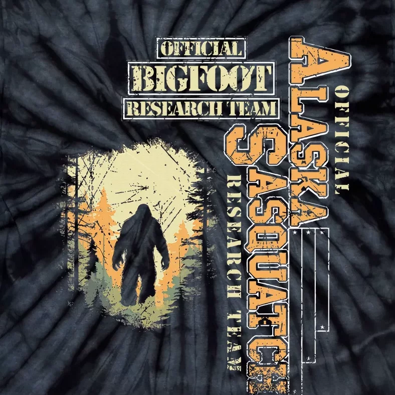 Bigfoot Research Team For Alaska Sasquatch Believer Tie-Dye T-Shirt