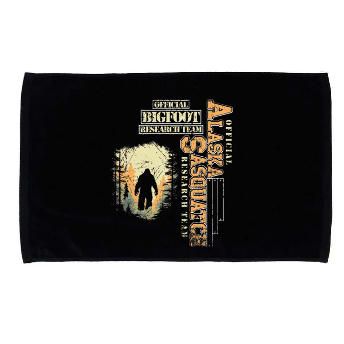 Bigfoot Research Team For Alaska Sasquatch Believer Microfiber Hand Towel