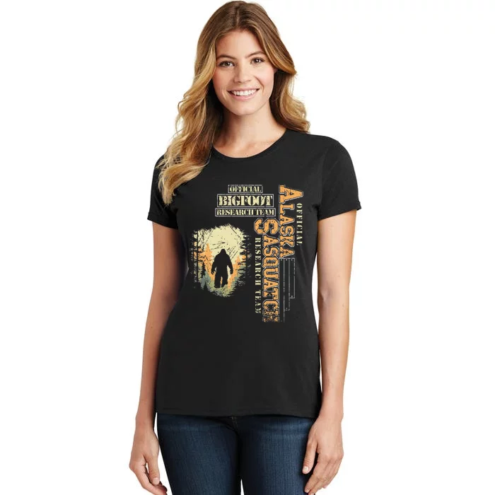 Bigfoot Research Team For Alaska Sasquatch Believer Women's T-Shirt