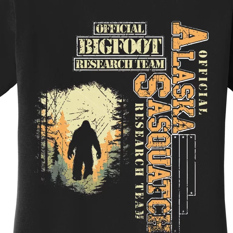 Bigfoot Research Team For Alaska Sasquatch Believer Women's T-Shirt