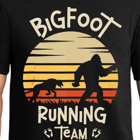 Bigfoot Running Team Yeti Sasquatch Pajama Set