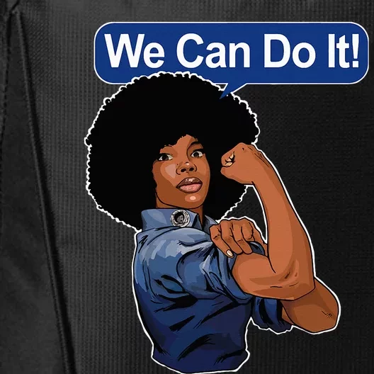 Black Rosie The Riveter Black We Can Do It City Backpack