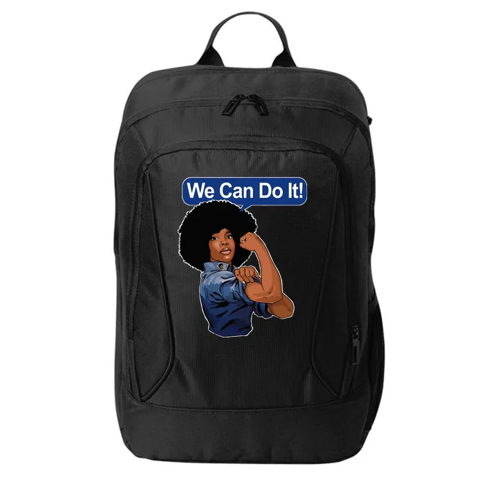 Black Rosie The Riveter Black We Can Do It City Backpack