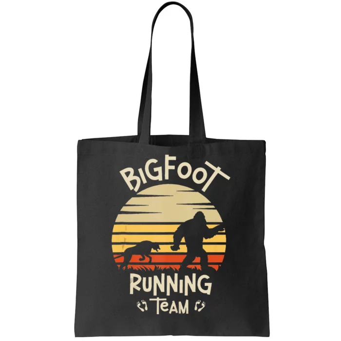 Bigfoot Running Team Yeti Sasquatch Tote Bag