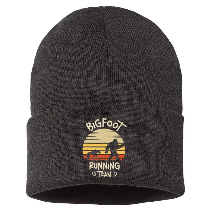 Bigfoot Running Team Yeti Sasquatch Sustainable Knit Beanie