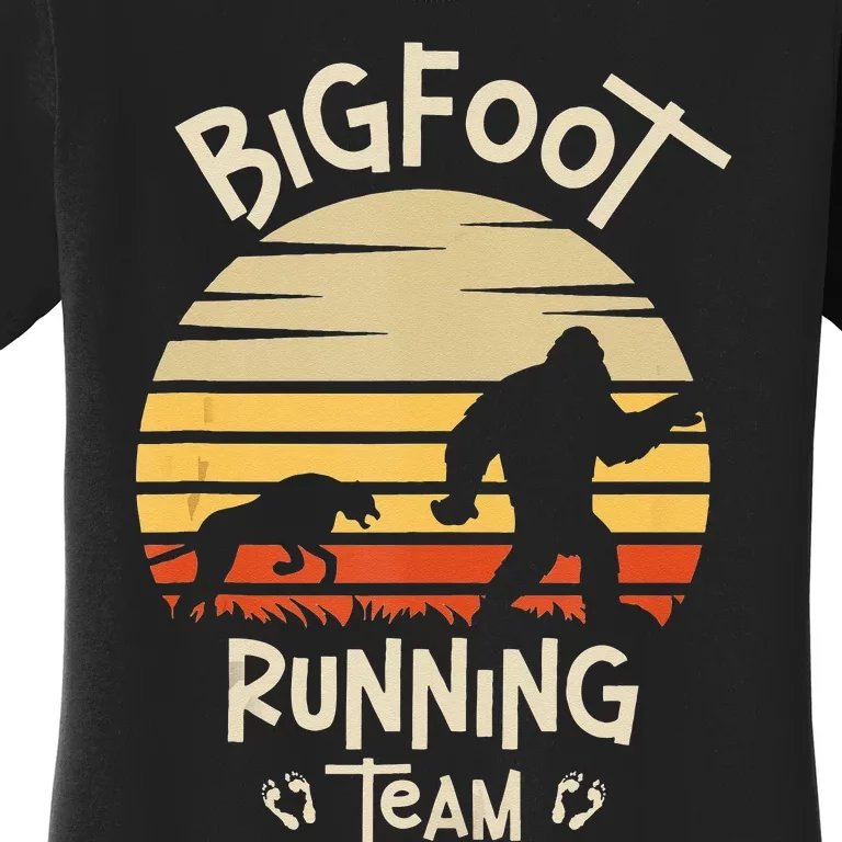 Bigfoot Running Team Yeti Sasquatch Women's T-Shirt