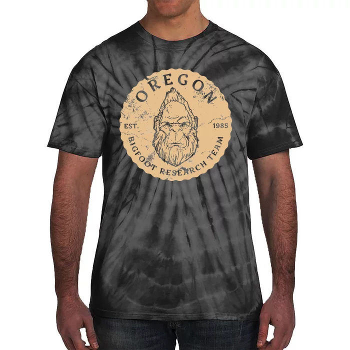 Bigfoot Research Team For Oregon Sasquatch Believers Tie-Dye T-Shirt