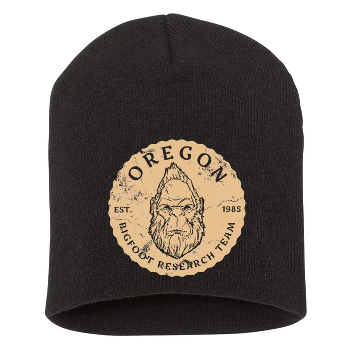 Bigfoot Research Team For Oregon Sasquatch Believers Short Acrylic Beanie