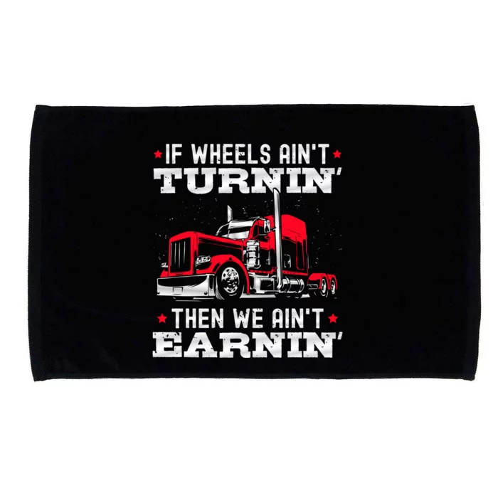 Big Rig Trucker And Semigifttrailer Truck Driver Great Gift Microfiber Hand Towel