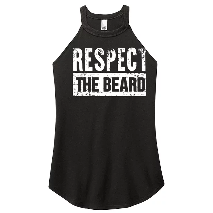 Beard : Respect The Beard Women’s Perfect Tri Rocker Tank