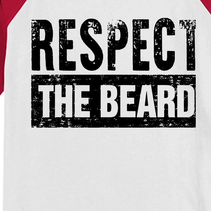 Beard : Respect The Beard Kids Colorblock Raglan Jersey