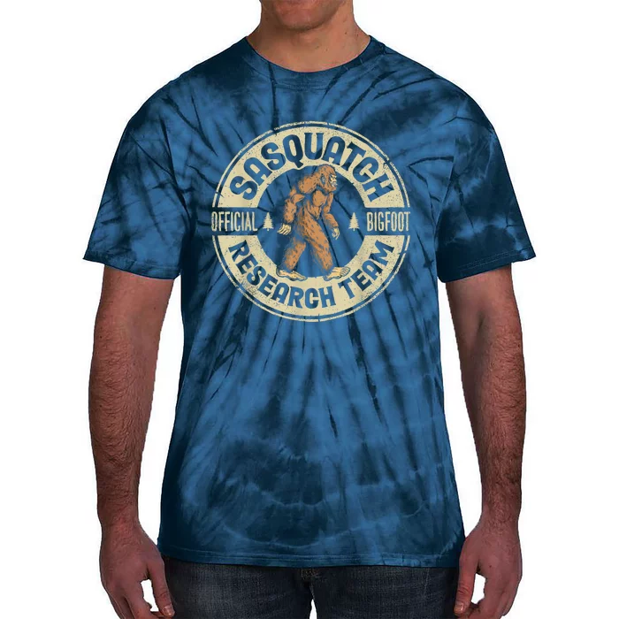 Bigfoot Research Team Retro Vintage Sasquatch Tie-Dye T-Shirt