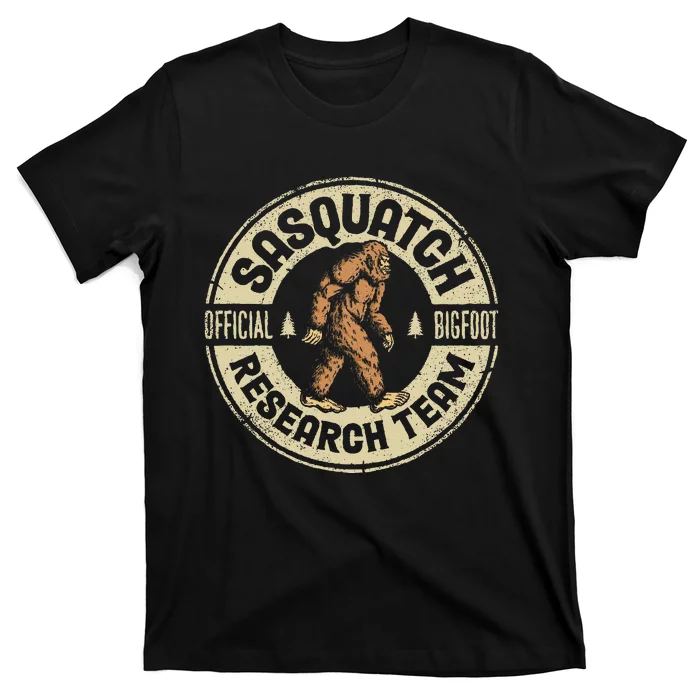 Bigfoot Research Team Retro Vintage Sasquatch T-Shirt