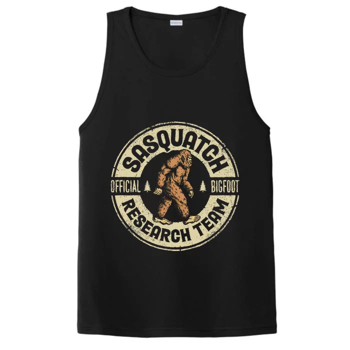 Bigfoot Research Team Retro Vintage Sasquatch Performance Tank