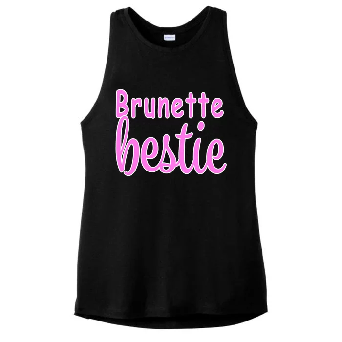 Brunette Bestie Ladies Tri-Blend Wicking Tank