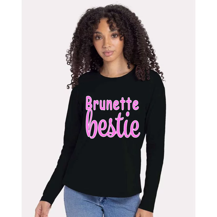 Brunette Bestie Womens Cotton Relaxed Long Sleeve T-Shirt