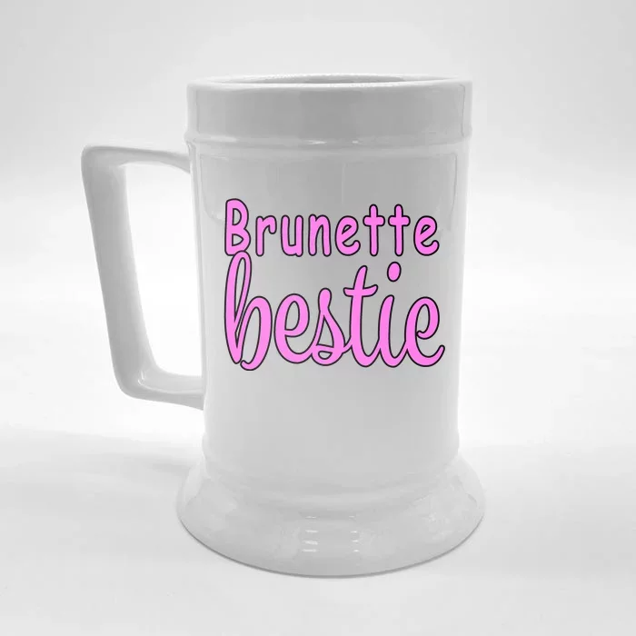 Brunette Bestie Front & Back Beer Stein