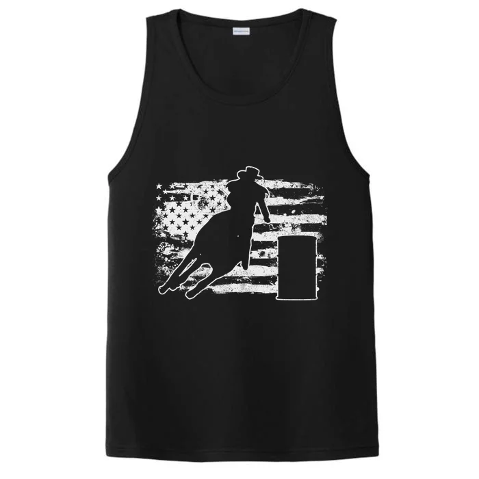 Barrel Racing Vintage Gift Performance Tank