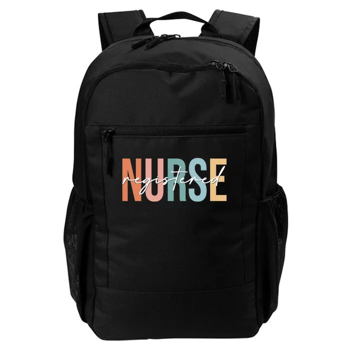 Boho Retro Vintage Registered Nurse Stethoscope Nursing Daily Commute Backpack