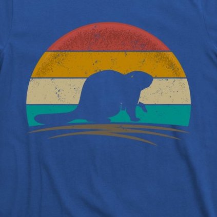 Beaver Retro Vintage Beaver Lover Gift T-Shirt