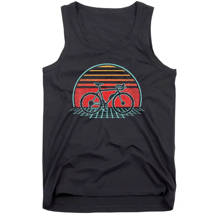 Bicycle Retro Vintage Cycling 70s 80s Style Gift Tank Top