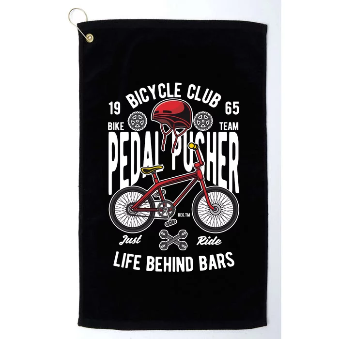 Bycicle Retro Vintage Platinum Collection Golf Towel