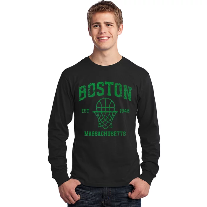 Boston Retro Vintage Classic Massachusetts Gift Tank Top Long Sleeve Shirt