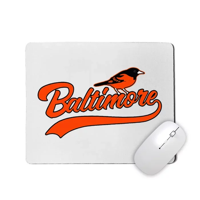 Baltimore Retro Vintage Baseball Classic Maryland Mousepad