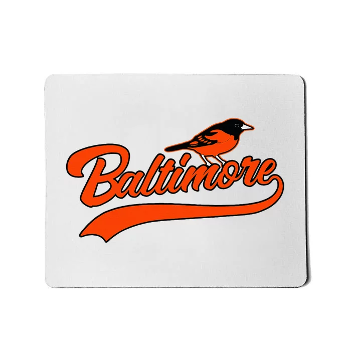 Baltimore Retro Vintage Baseball Classic Maryland Mousepad