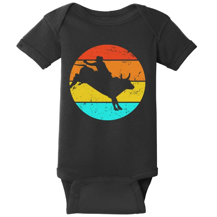 Bull Riding Vintage Rodeo Baby Bodysuit