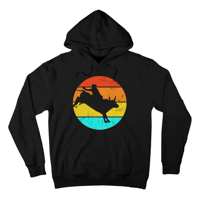 Bull Riding Vintage Rodeo Tall Hoodie