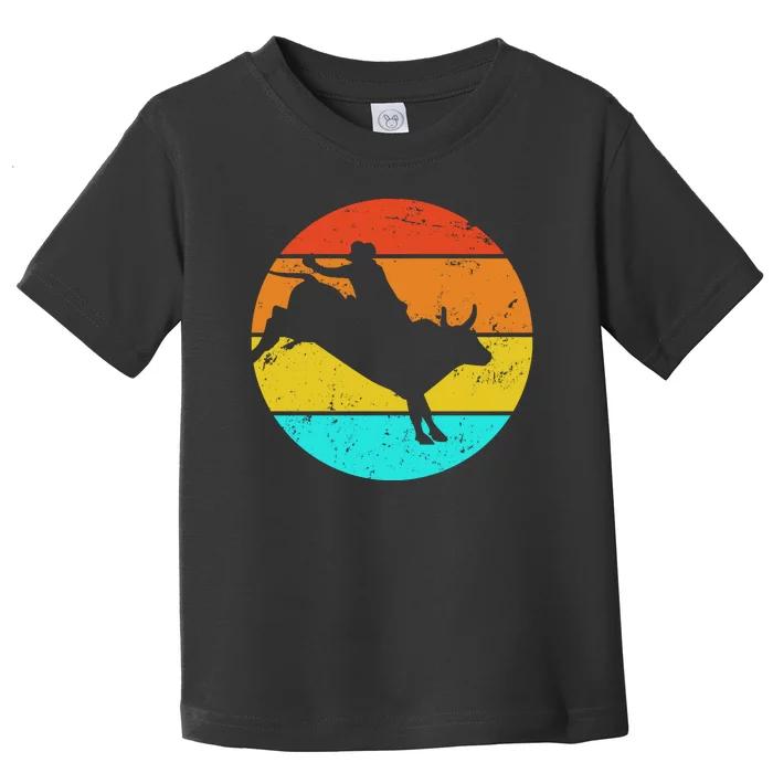 Bull Riding Vintage Rodeo Toddler T-Shirt