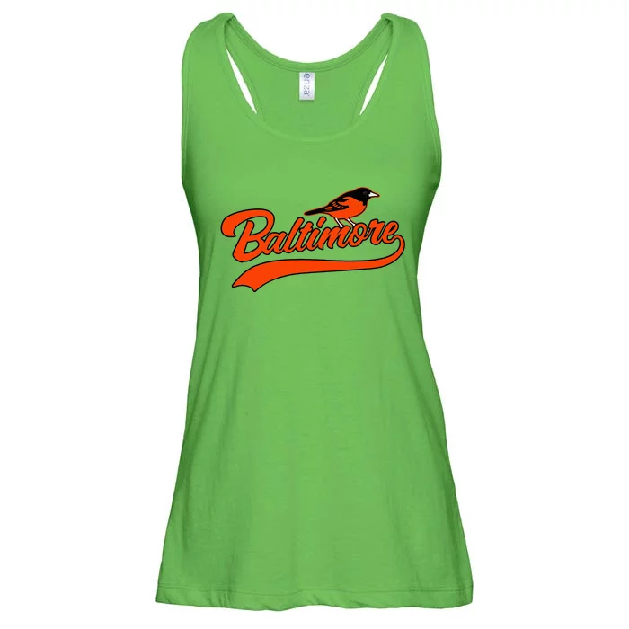 Baltimore Retro Vintage Baseball Classic Maryland Ladies Essential Flowy Tank