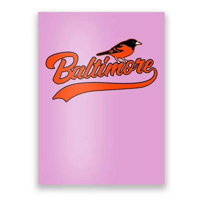 Baltimore Retro Vintage Baseball Classic Maryland Poster