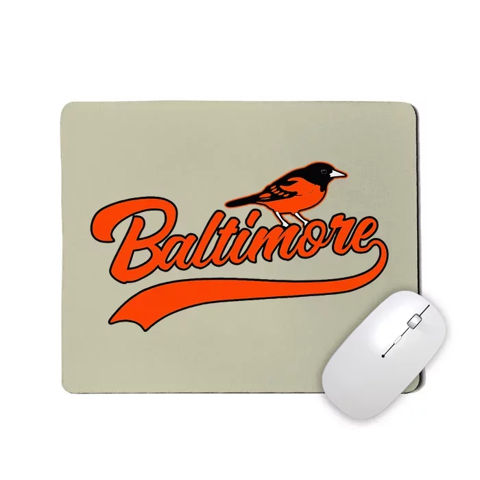 Baltimore Retro Vintage Baseball Classic Maryland Mousepad