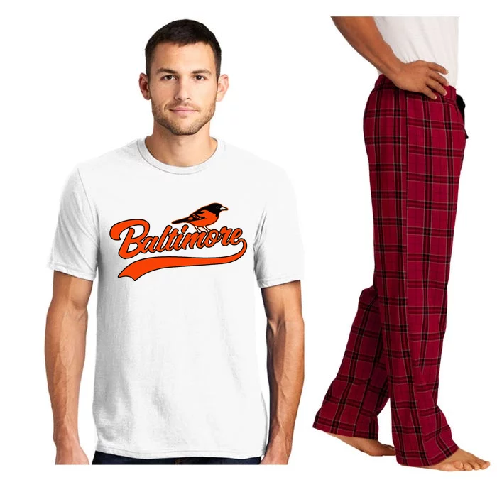 Baltimore Retro Vintage Baseball Classic Maryland Pajama Set